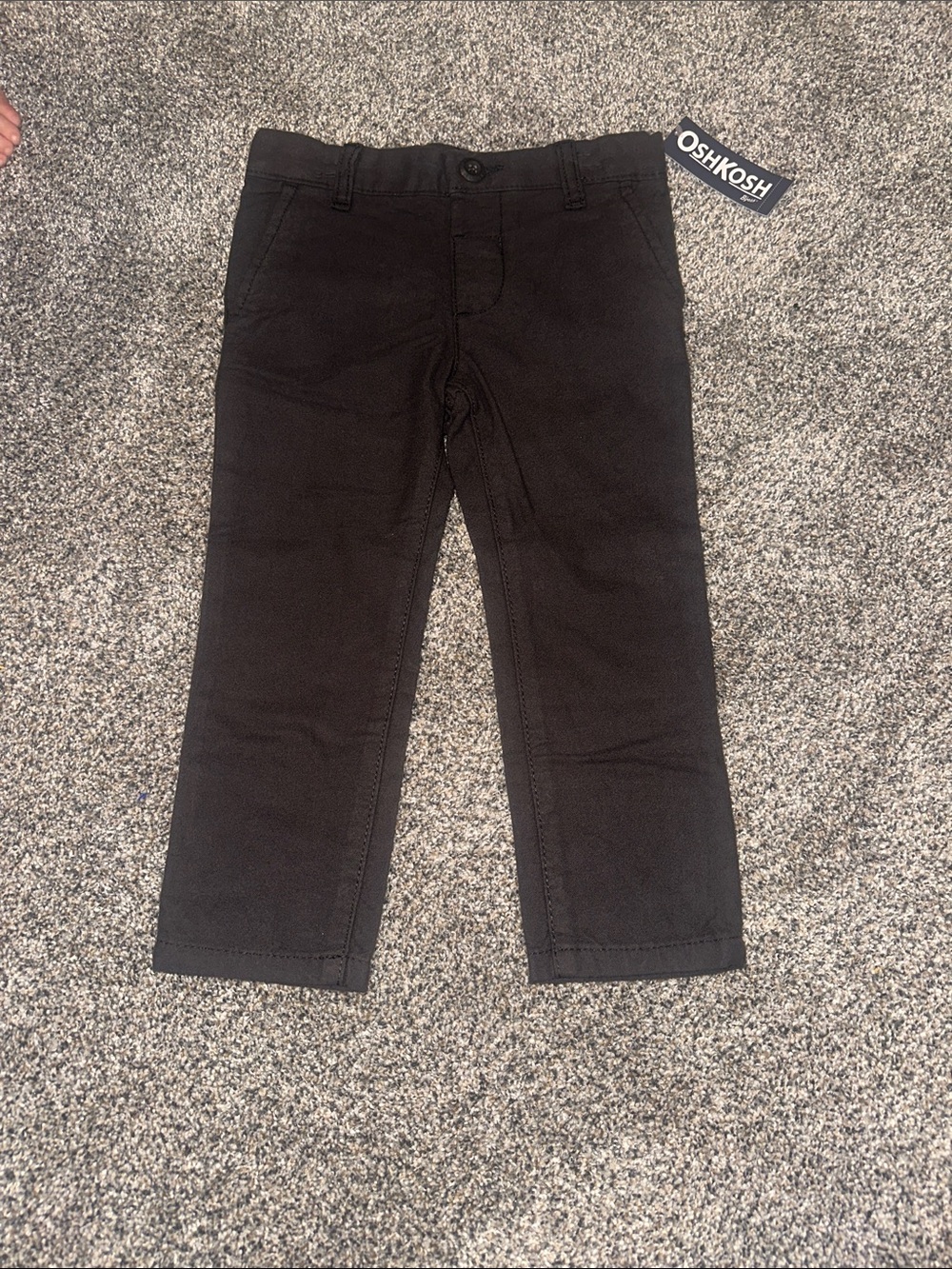 OshKosh B'gosh Toddler Black Straight-Leg Pants
